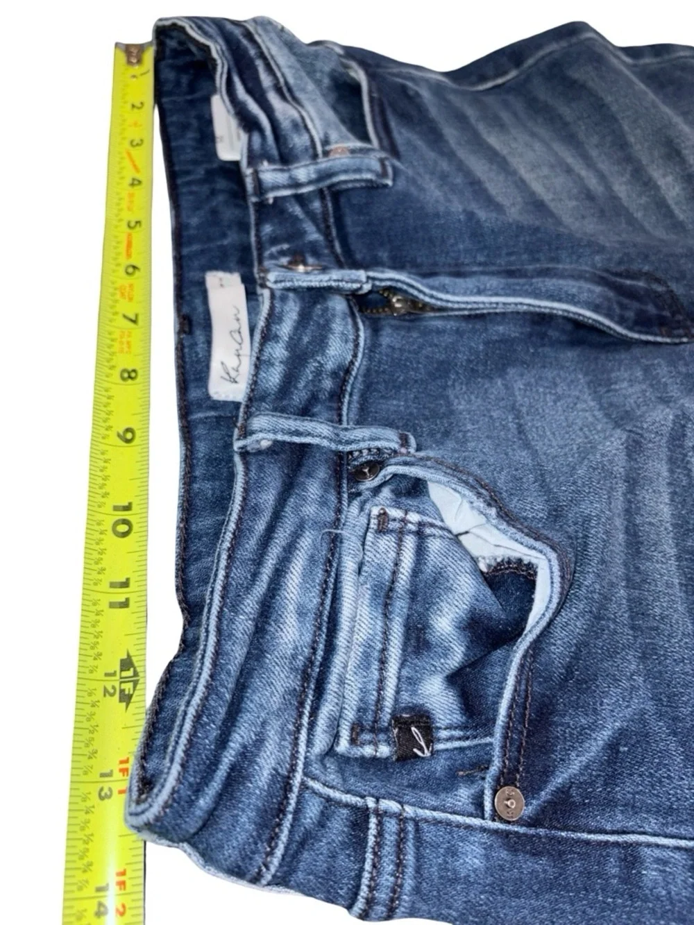 KanCan Estilo Distressed Skinny Jeans Frayed Hem Size 29 Stretch Denim